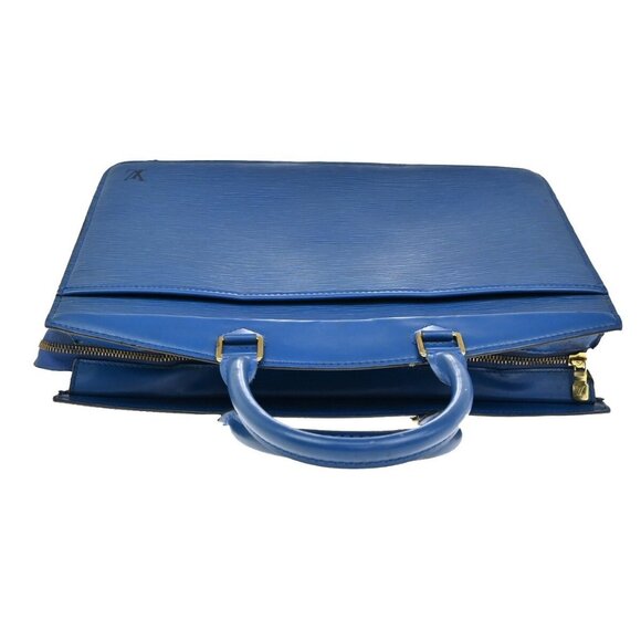 LOUIS VUITTON LV Logo Riviera Hand Bag Epi Leather Blue France - Picture 5 of 16